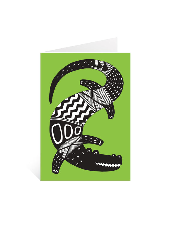 Art Card - Green Croc